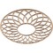 Ekena Millwork Cannes Wood Fretwork Pierced Ceiling Medallion, Alder, 20"OD x 6 7/8"ID x 3/8"T CMWP20X20X0375CNAL - alternate 5